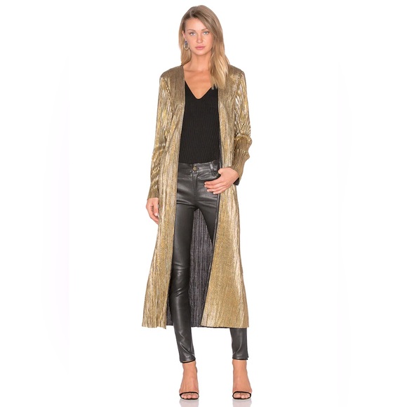 House of Harlow x Revolve Jodie Jacket In Metallic Gold - Picture 1 of 3